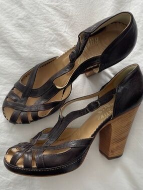 Fiorentini + Baker Italian Leather Strappy Heels size  9.5